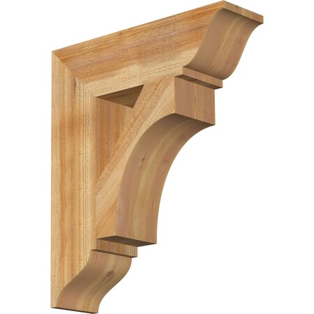 Ekena Millwork Westlake Traditional Rough Sawn Bracket, Western Red Cedar, 6"W x 22"D x 26"H BKT06X22X26WTL01RWR